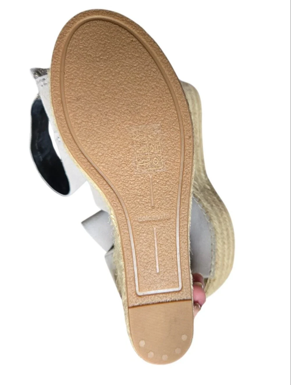 🤍 NIB Dolce Vita Smoke Suede Espadrille Platform Wedge Sandals Size 8.5
